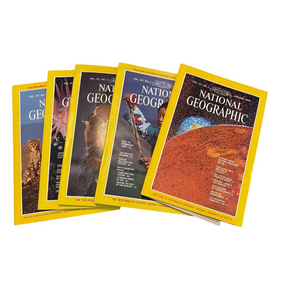 The National Geographic Magazine January- May 1980 V. 157 # 1-5